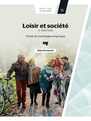 cover image of Loisir et société 3e édition